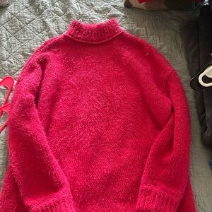 Women's hot pink sweater